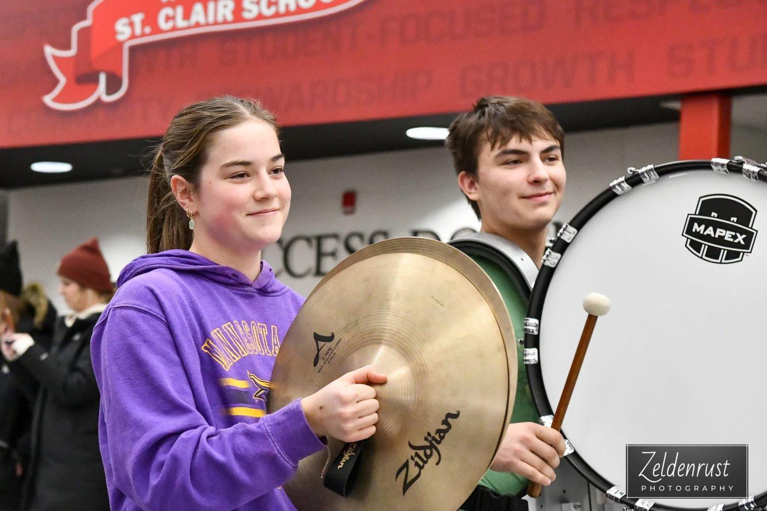 students playing instruments