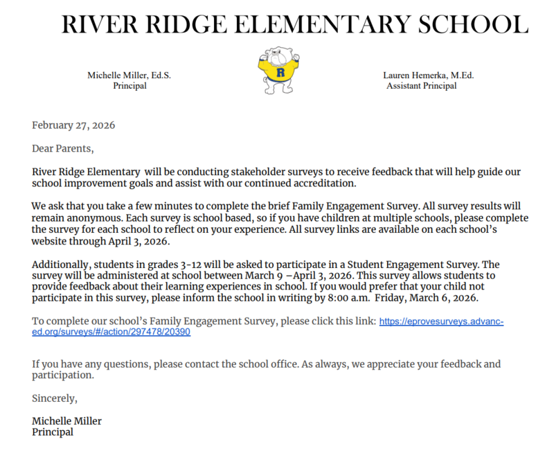Engagement Survey Letter