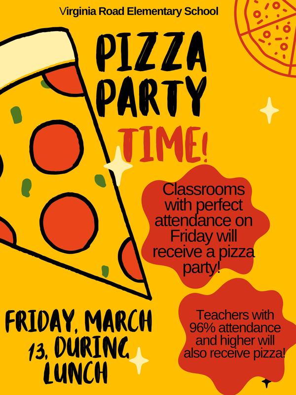 Perfect attendance Pizza Party!