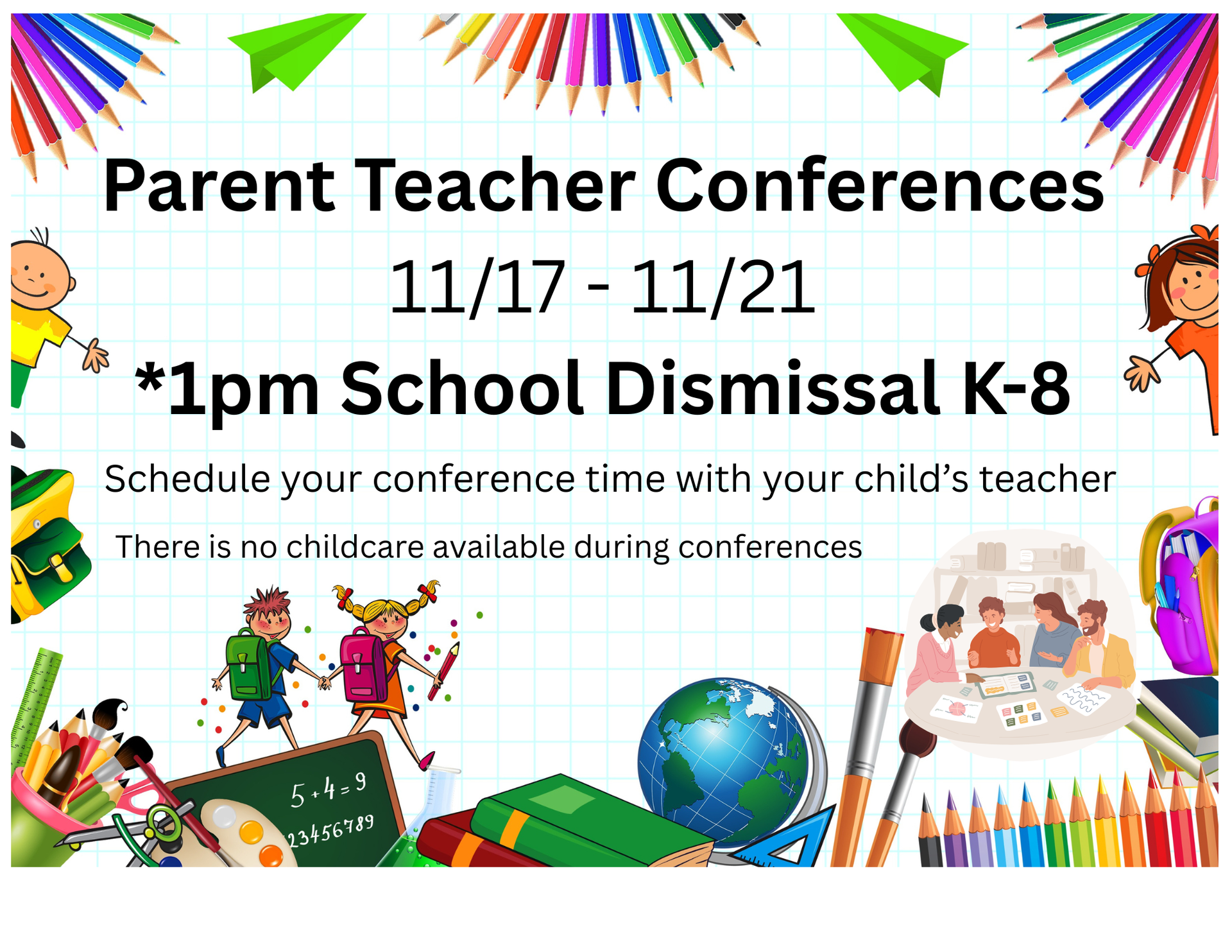 Parent teacher conference flyer