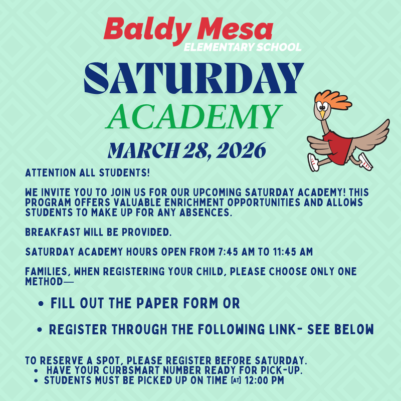 Join us on March 28 for Saturday Academy!