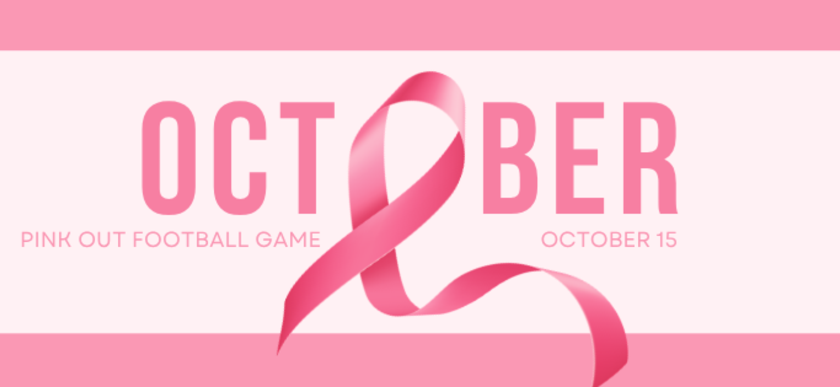 October themed design featuring pink ribbon and event details.