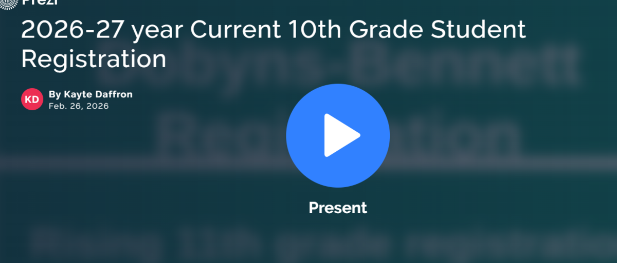 2026-27 year current 10th grade student registration