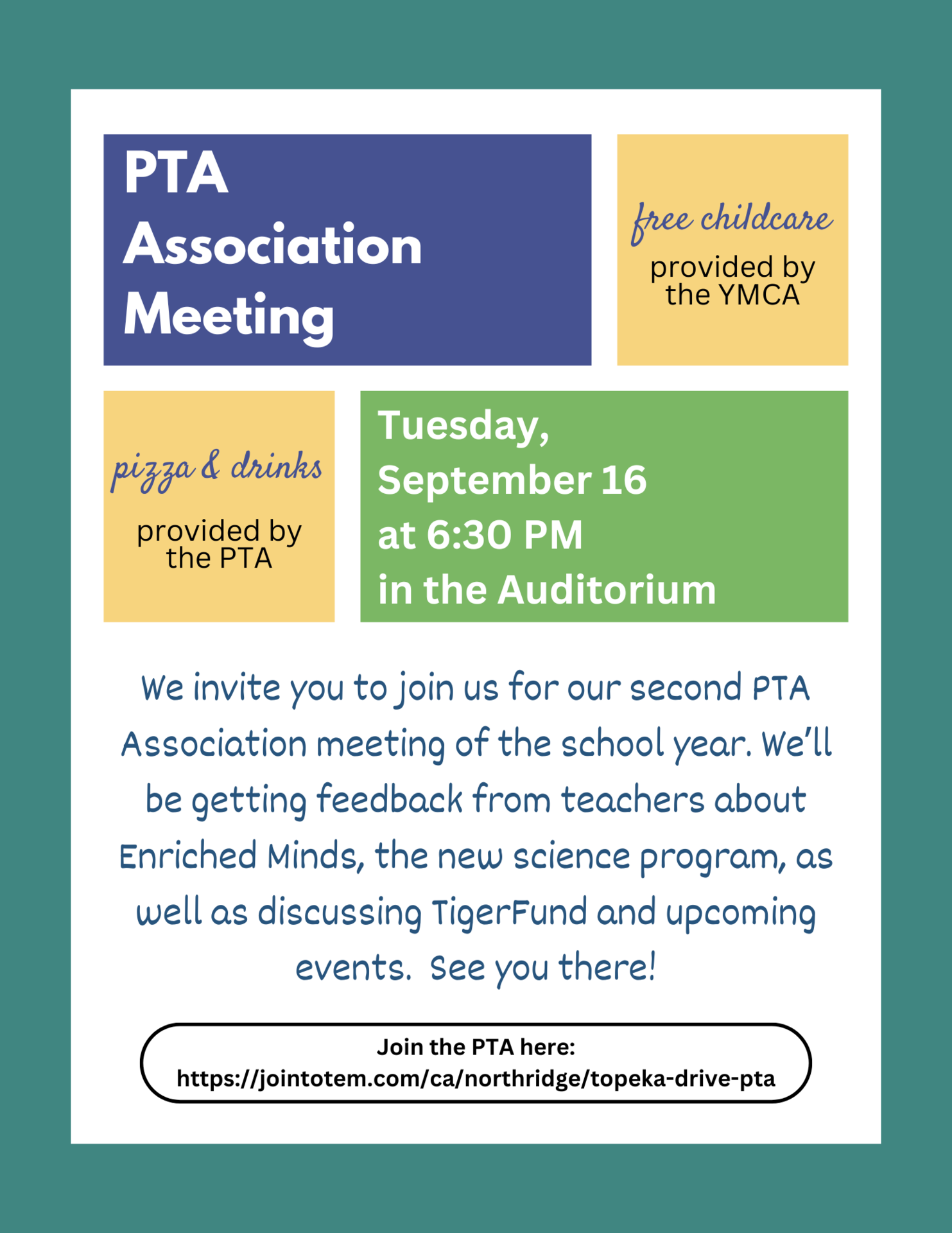 PTA Association Meeting Flyer