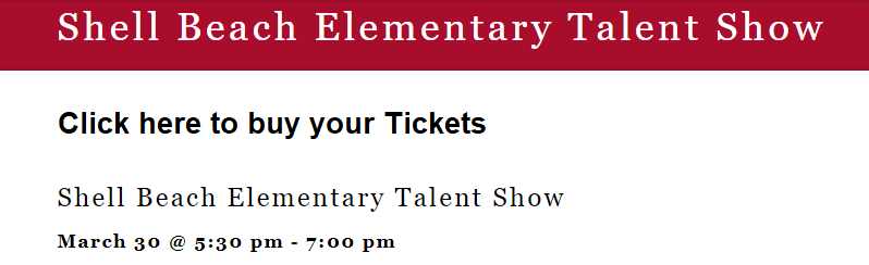 Talent Show Header