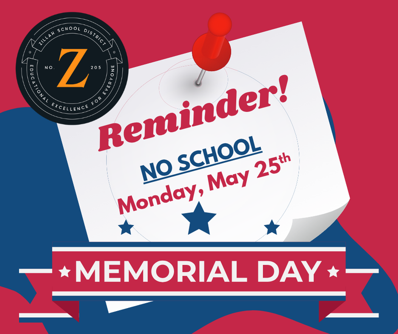 No School, Monday, May 25, 2026 - Memorial Day Featured Photo