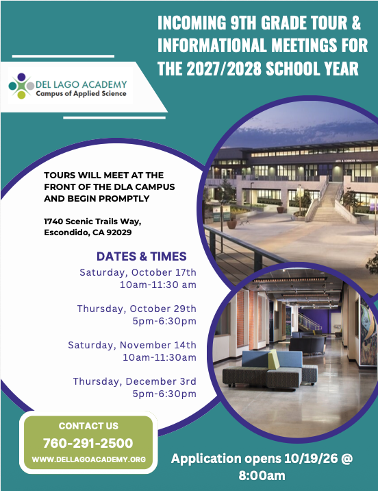 Incoming 9th grade Tours & Informational Meetings 2027-2028 Featured Photo
