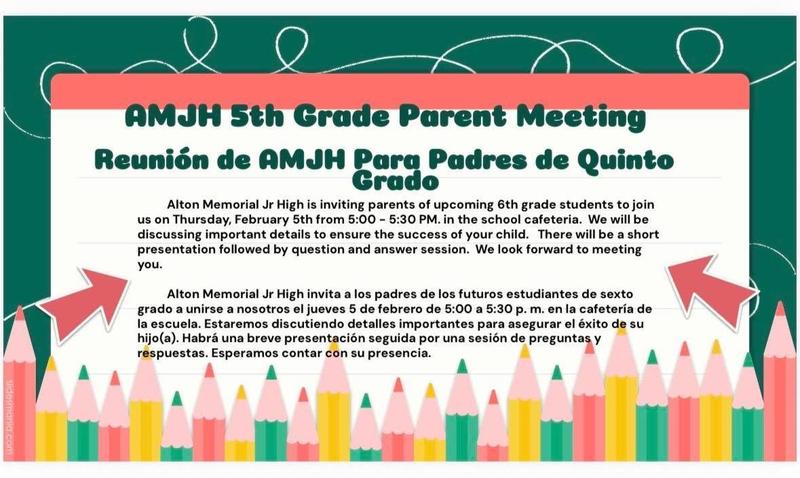 AMJH 5th Grade Parent Meeting