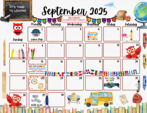 September 2025 Calendar-Hudson School