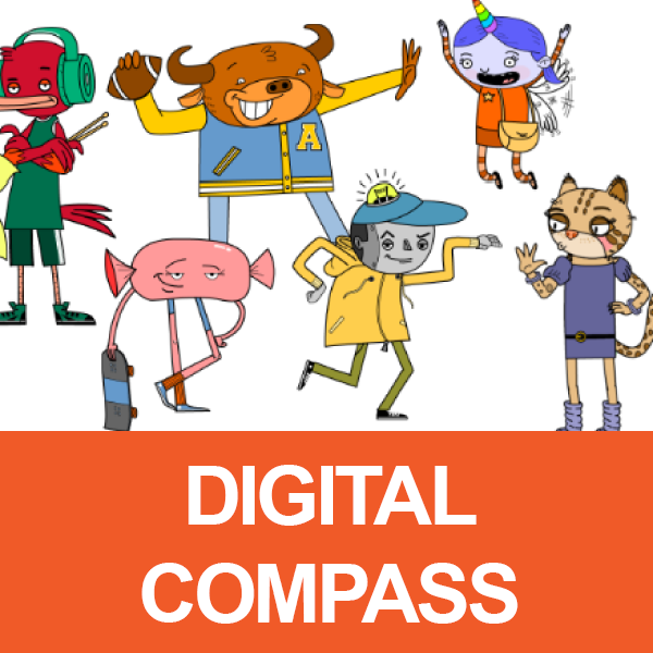 Digital Compass collection of characters