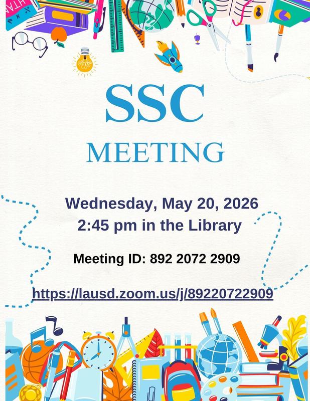SSC Meeting Flyer - English