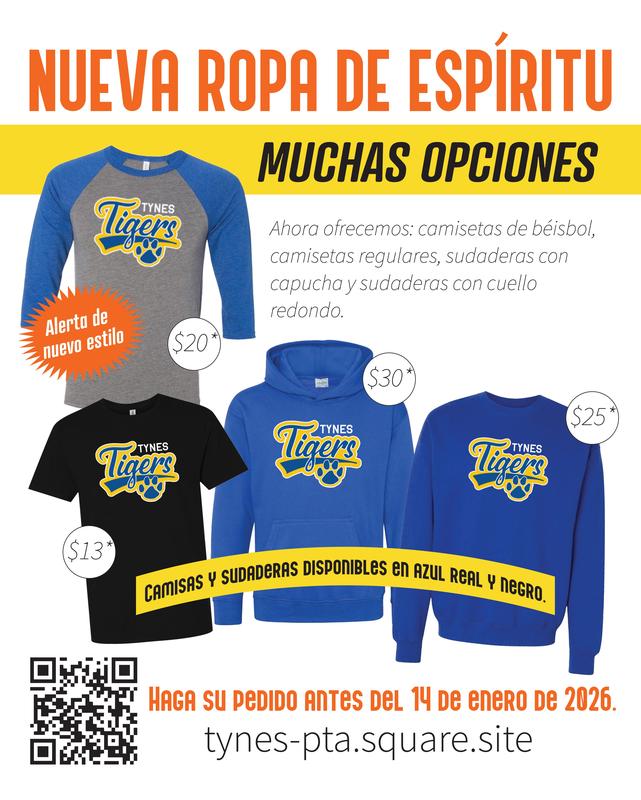 spirit wear order form Spanish