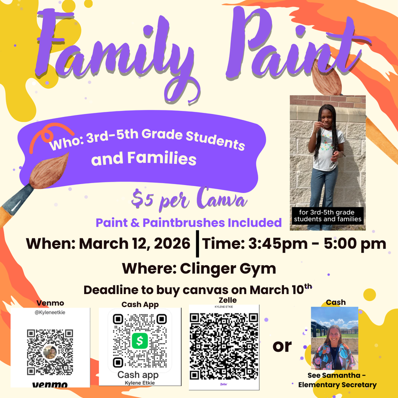 3rd - 5th Grade Family Paint Night