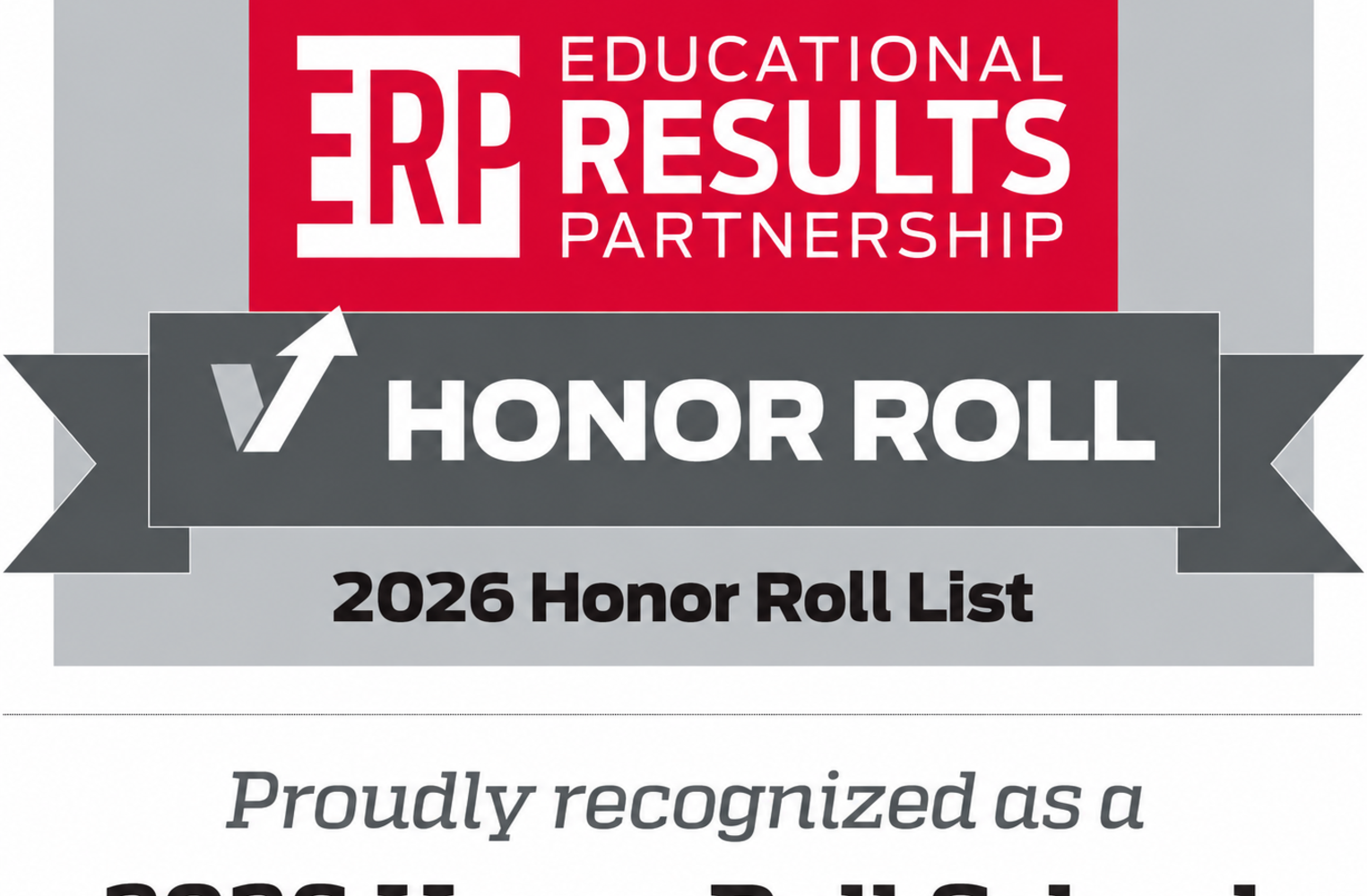 Carver Academy is a 2026 Educational Results Partnership Honor Roll school!
