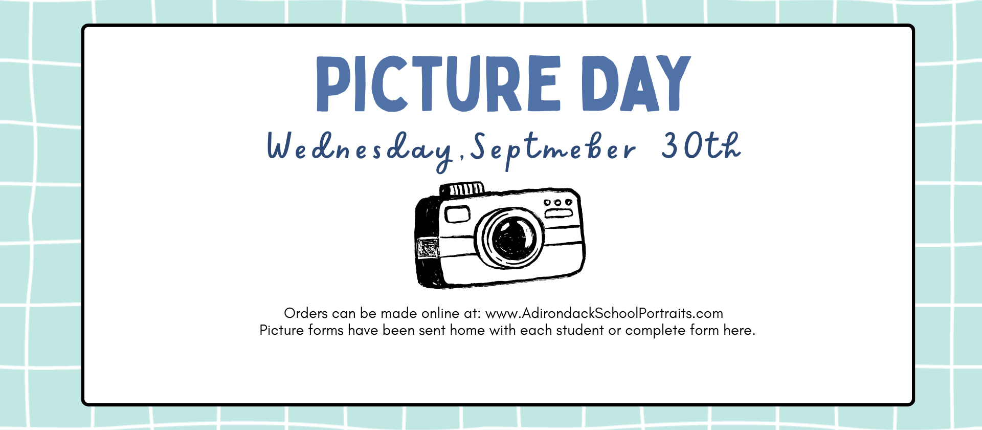 Picture Day at North Warren CSD September 30th.