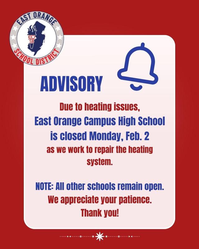 Advisory: Campus HS Closed Feb 2