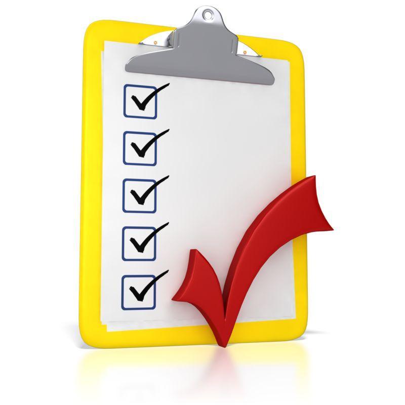 clipboard with a checkmark