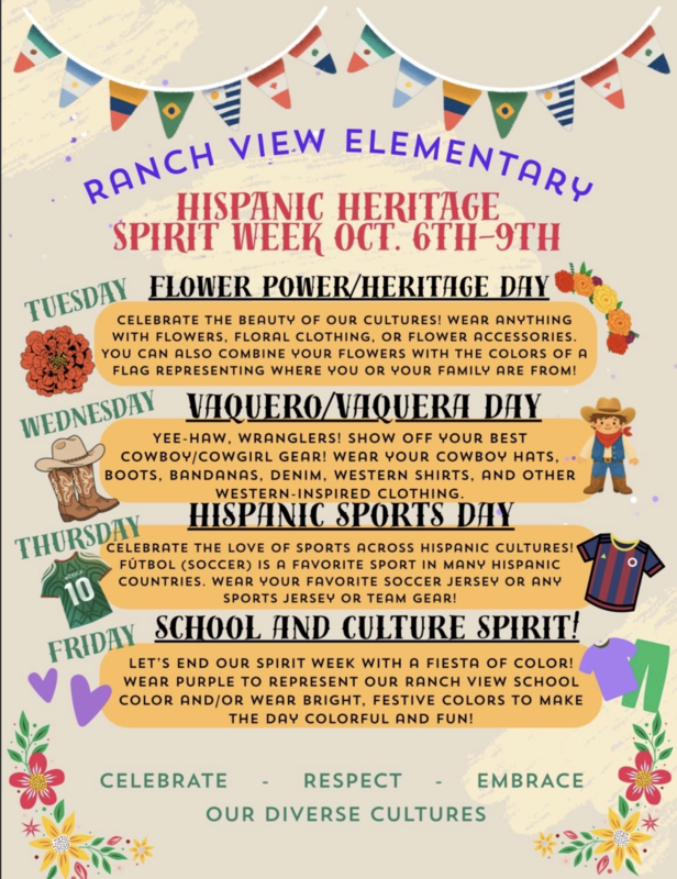 Hispanic Heritage week flyer