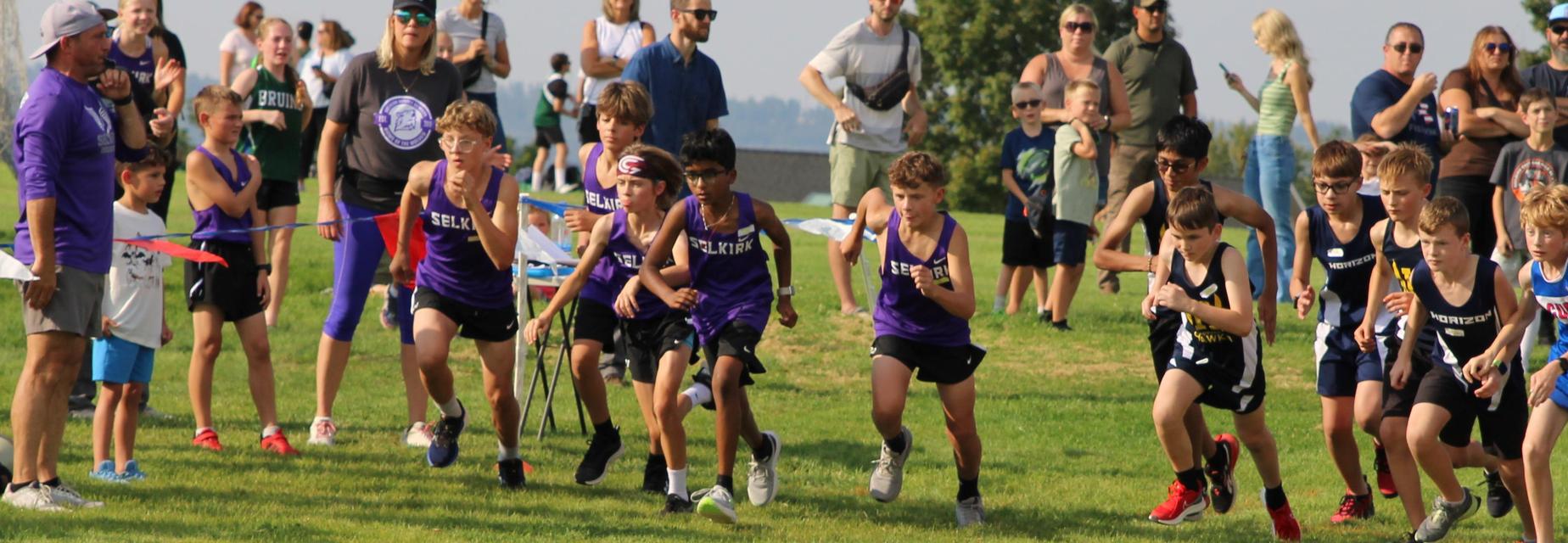 cross country start of race