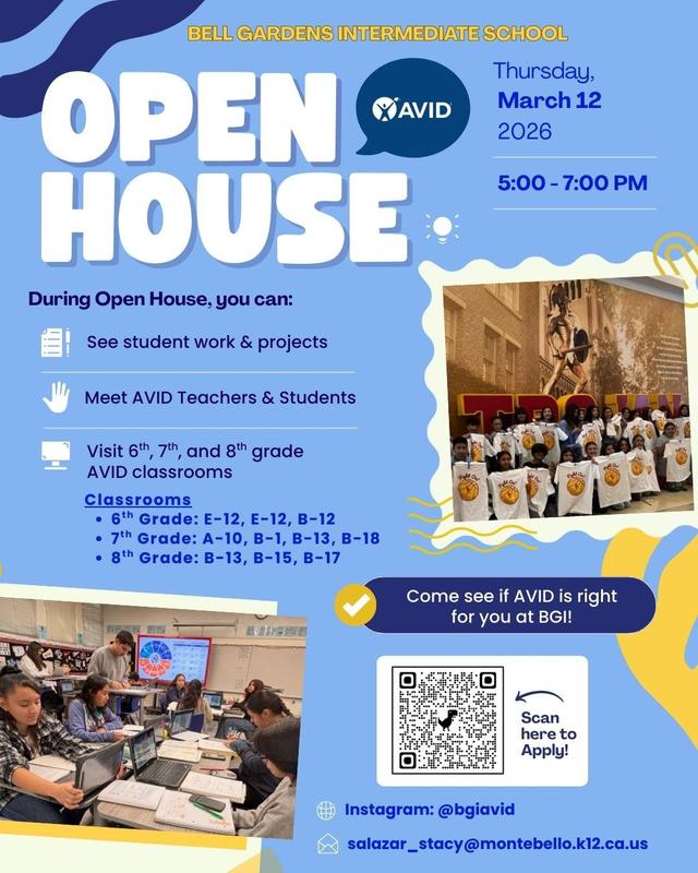 AVID BGI OPEN HOUSE