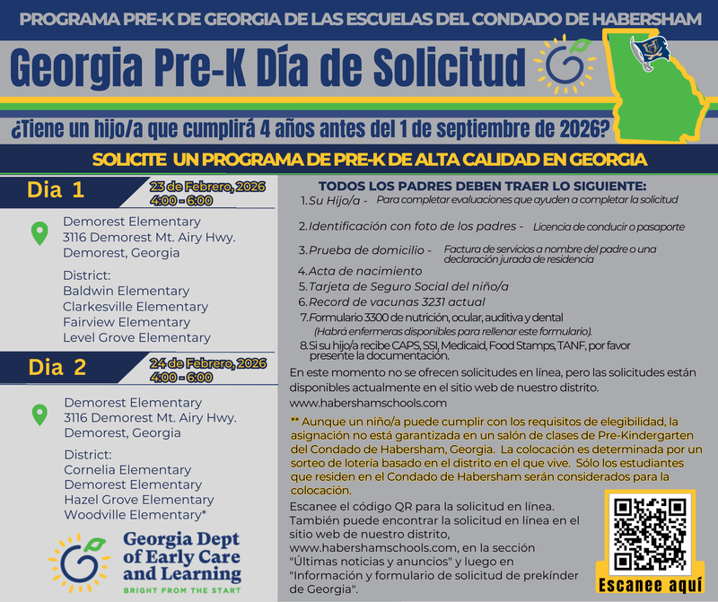 GA PreK Application Information