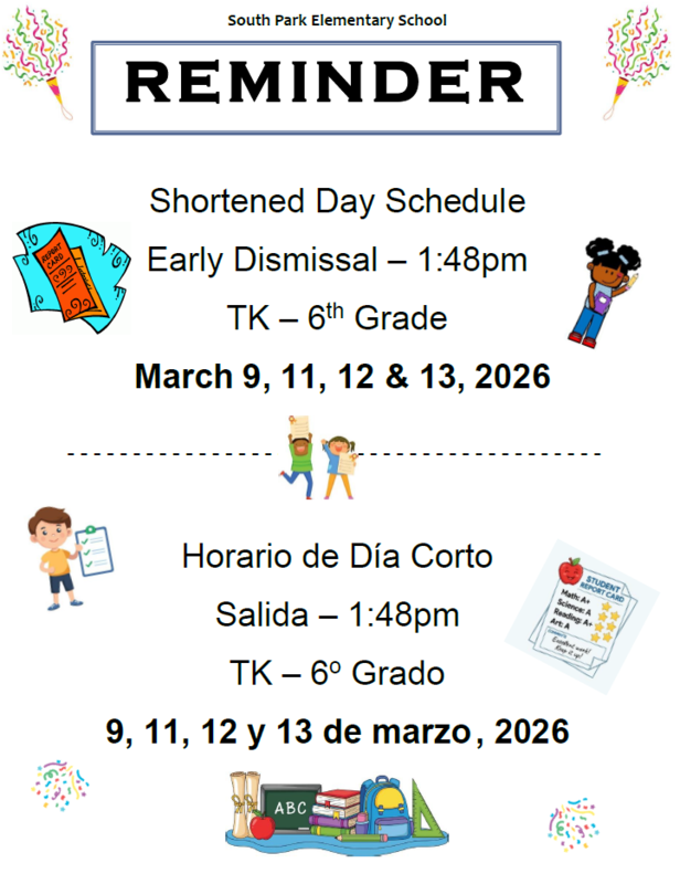 Early Dismissal/Parent Conferences