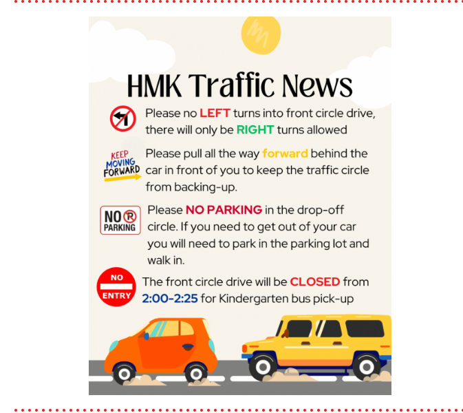 New Traffic Pattern for Pickup and Drop off Featured Photo