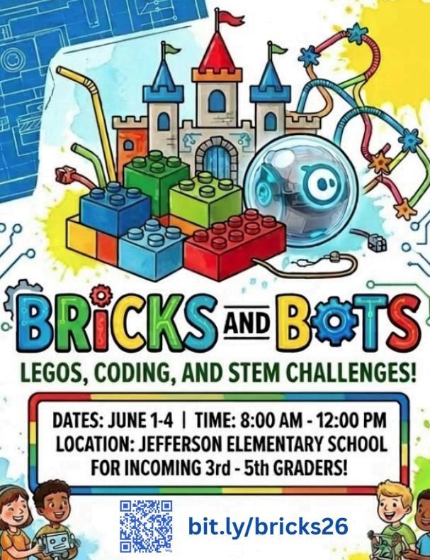 Information about the Bricks and Bots STEM summer camp