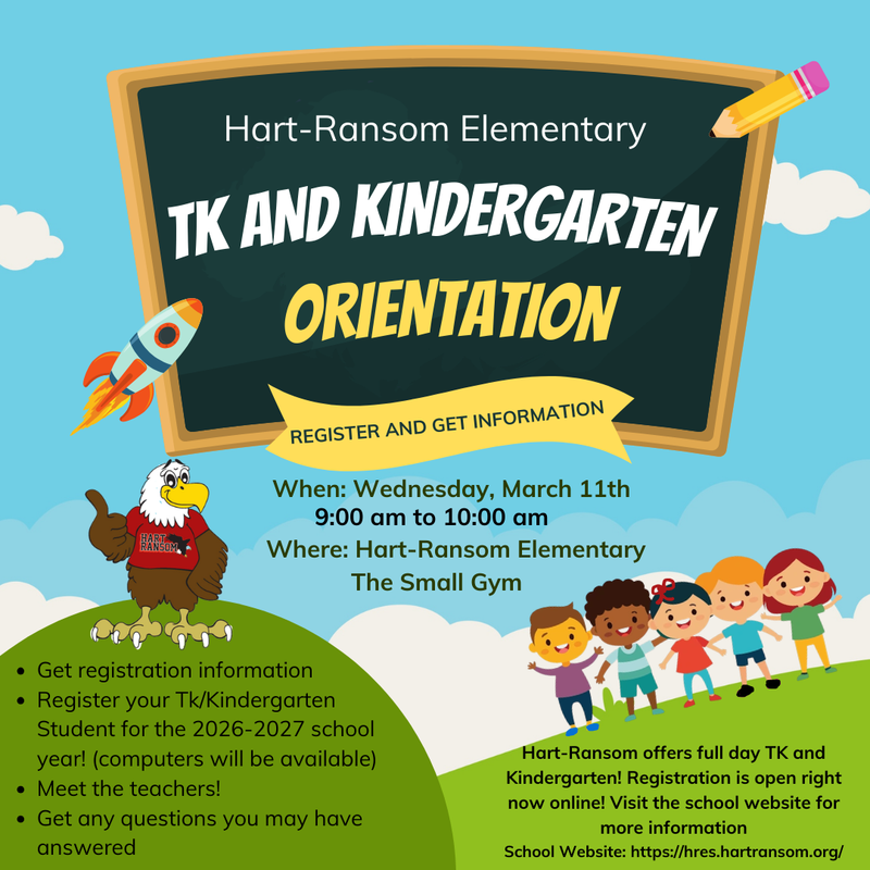 TK & Kinder Orientation flyer
