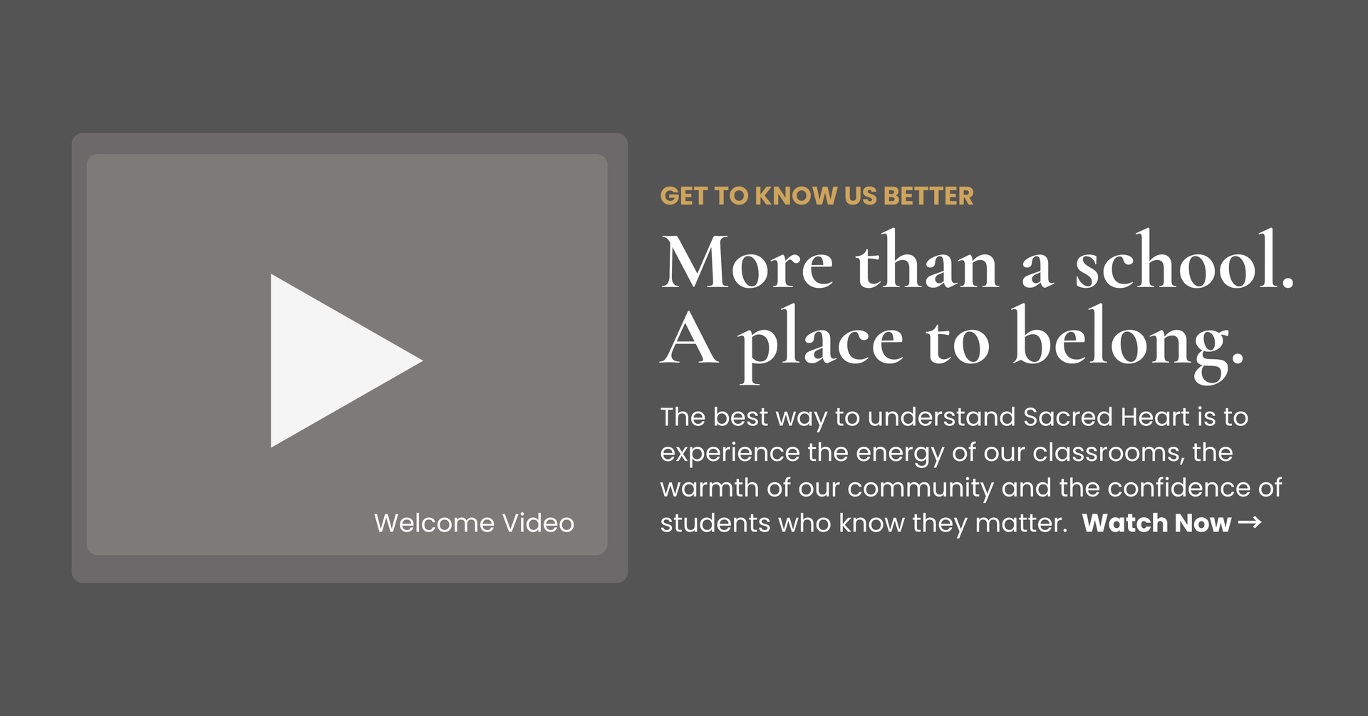 Welcome Video Frame