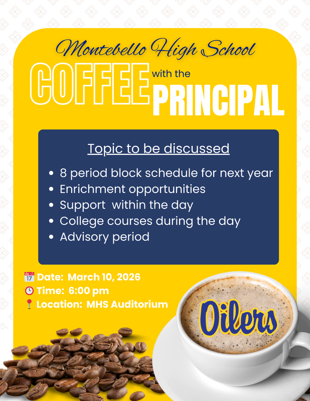 Coffee with the Principal infographic