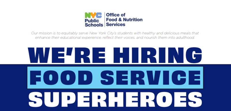 Food Service is Hiring