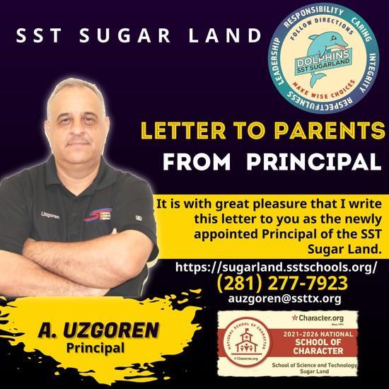 Message From Principal, School of Science and Technology Sugarland