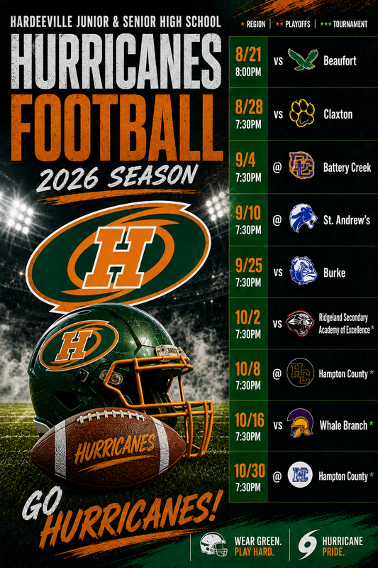 HJSHS Hurricanes 2026 Football Schedule.png