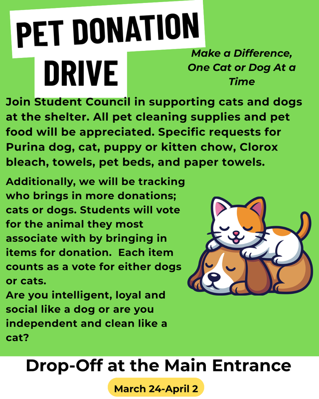 Pet Donation Drive