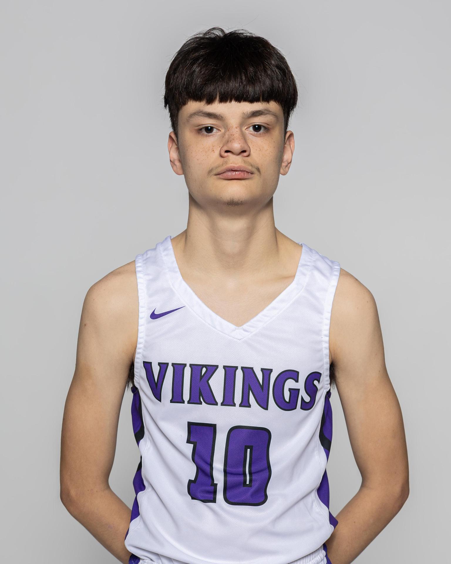 Male player number 10 posting for the roster