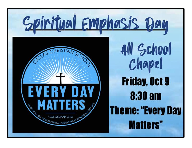 Spiritual Emphasis Day - Friday, Oct. 9 Featured Photo