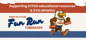 Fun Run with Eagle in running shoes