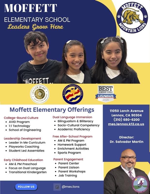 Moffett Elementary Offerings!