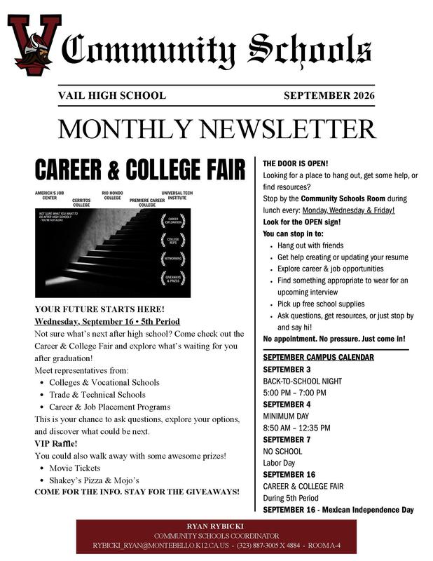 Community Schools Newsletter - September