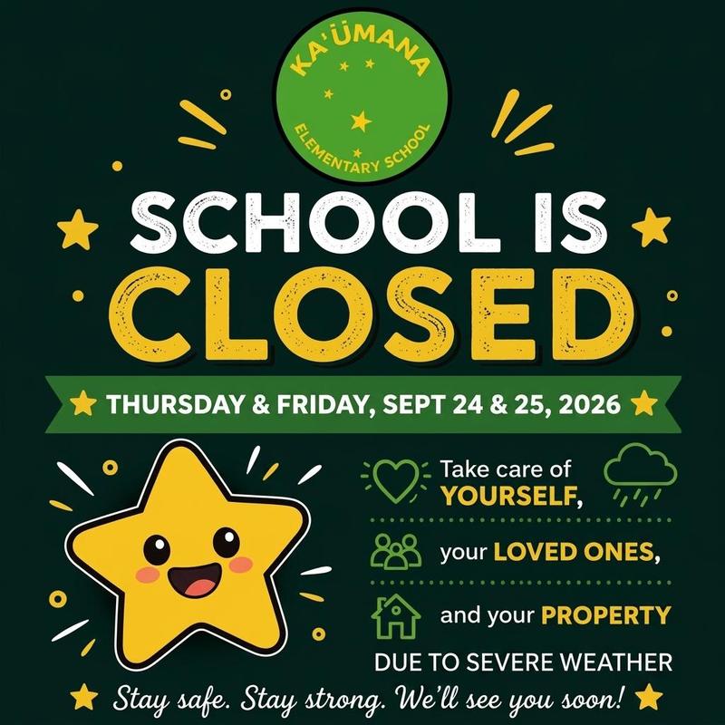 School Closure on September 23 & 24, 2026
