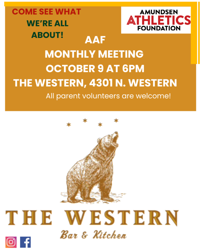 A Message from the Amundsen Athletics Association President--AAF Monthly Meeting on 10/9 Featured Photo