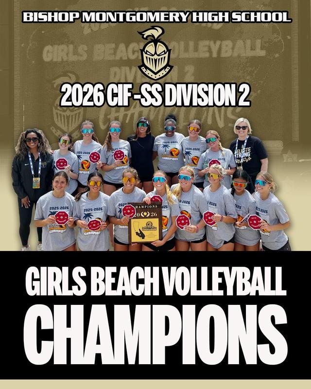 Girls Beach Volleyball are CIF-SS Champions!
