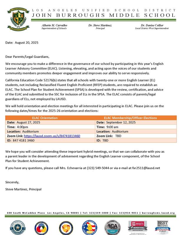 School Site Council (SSC)/English Language Advisory Committee (ELAC) Orientation