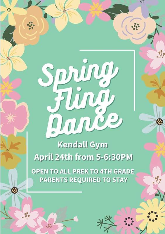 promo graphic - Kendall Elementary spring dance 2025