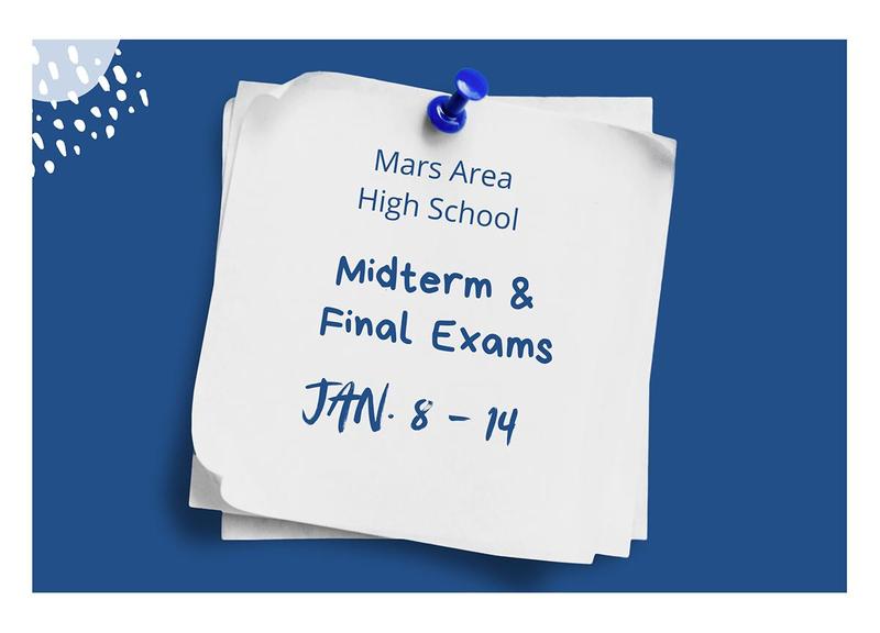 a white post-it note on a blue background