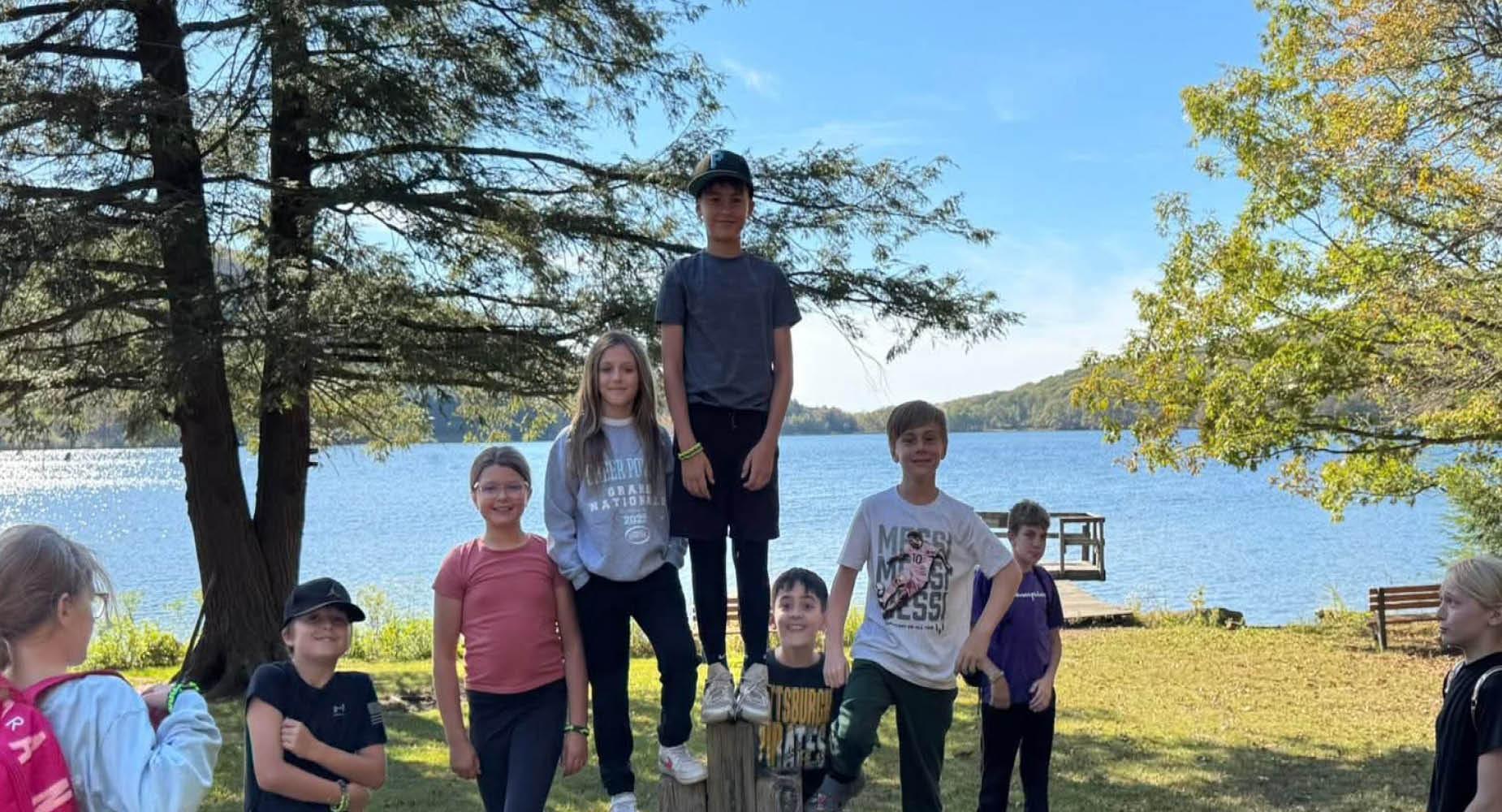 McCullough Elementary students enjoy the waterfront at Deer Valley camp.