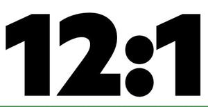 The numbers 12 and 1