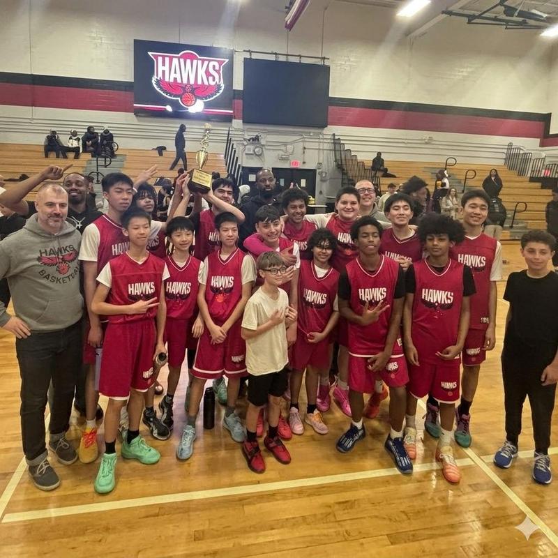 group picture of the boys basketball team