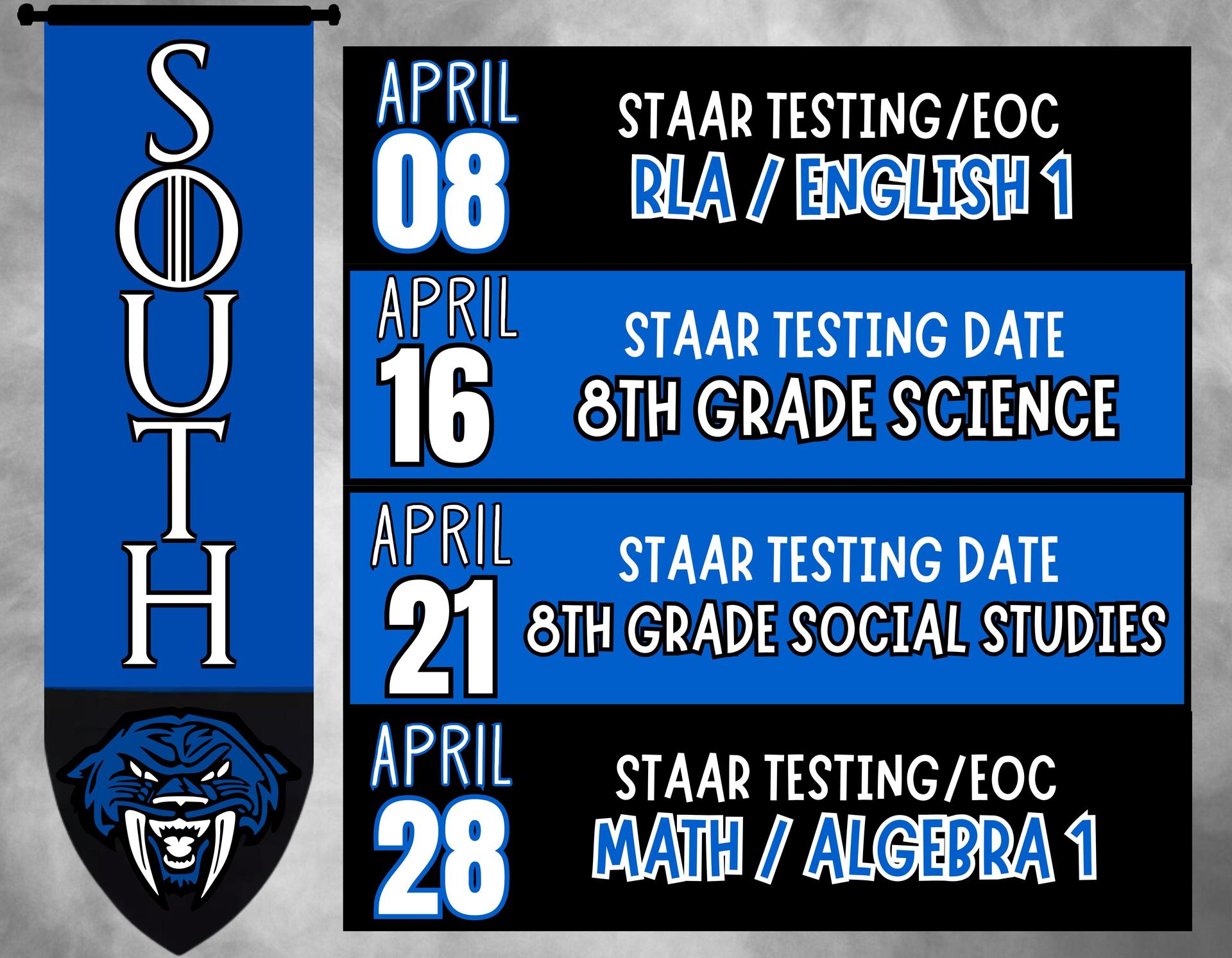 updated staar calendar
